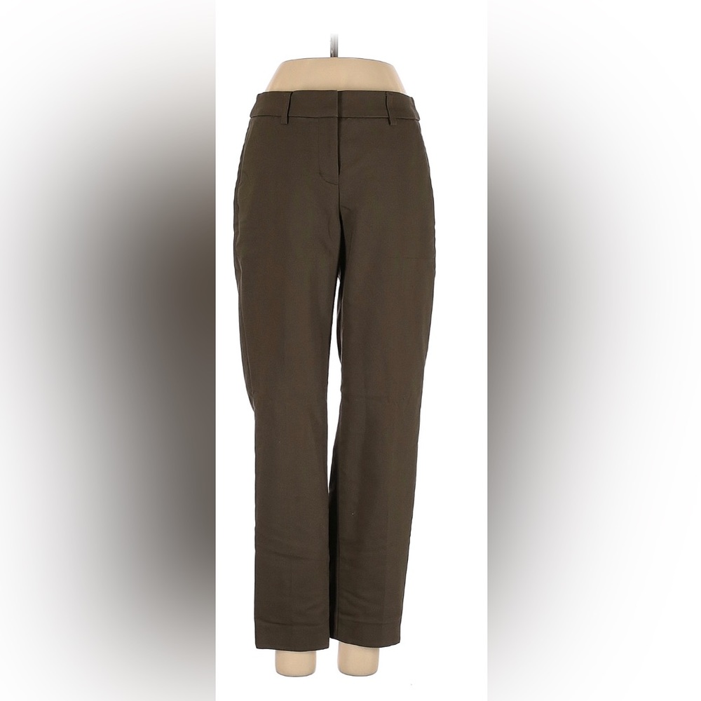 Olive green high rise women's dress pants